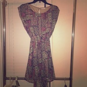 Floral high low dress